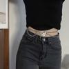 Cadena de cintura multicapa estilo ins, cadena corporal para mujer, colgante de mariposa a la moda que combina con todo, cadena de metal, cinturón, accesorios para falda jk