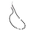 Collar de cuentas negras redondas con costuras, moderno y moderno, para mujer, estilo nuevo, cadena de clavícula de alta calidad con diseño de celebridad de Internet.