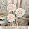Lichia Artificial Rosa Flor Falsa Produto Acabado para Decoração de Casamento, Arranjo de Flores de Sala de Estar de Alta Qualidade