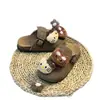 Nuevas Pantuflas Kt Cat para Niñas, Uso en Exteriores, Lindos Zapatos de Dibujos Animados Cómodos tipo Birkenstock para Niñas, Zapatillas Medias Cerradas para Exteriores