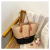2026 Novo Estilo Bolsa de Palha Tecida Bolsa de Mão Feminina Bolsa Tote de Grande Capacidade Bolsa de Ombro Tecida Bolsa de Praia para Férias na Praia