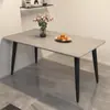 Mesa de jantar em pedra sinterizada, um conjunto de mesa e cadeiras de jantar moderno e minimalista para uso doméstico, nova mesa de jantar retangular 2026 para a sala de estar