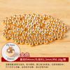 Color Oro 18K Conservación del Color Chapado en Oro Cobre Puro Cuentas Pequeñas de Oro DIY Cuentas de Oro Cuentas Sueltas Cuentas Espaciadoras para Pulseras con Cuentas Venta al por Mayor Cuentas de Posicionamiento