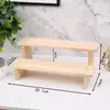 Estante de Exhibición para Obras de Arte de Jardín de Infancia, Manualidades Pequeñas de Madera, Área de Arcilla para Manualidades DIY, Estructura Baja para Colocar Materiales