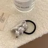 Diadema de Metal Trenzado de Alta Gama, Cuerda para el Cabello Retorcida Cepillada de Lujo Ligero, Banda para el Cabello de Estilo Retro Nicho, Goma para el Cabello de Mujer