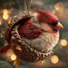Decoraciones Navideñas de Ardilla Castaña y Erizo Transfronterizas Adornos para Árbol de Navidad Adornos Acrílicos Impresos Planos 2D