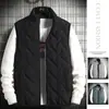 Nuevos estilos de otoño e invierno: chaleco de cuello mao para hombre, corte slim estilo coreano, chaqueta sin mangas elegante, chaleco casual para hombre, chaleco de moda para hombre