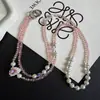 Nuevo Cordón para Teléfono con Perlas de Cristal y Pedrería en Forma de Corazón para Mujer, Cruzado, Único, Muy Atractivo, Lujo Ligero, Exquisito, Sensación de Alta Gama