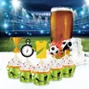 Wb058 Aro Deportivo de Fútbol Decoración de Postre Inserto para Pastel Mesa de Postres 20 Juegos para Hornear