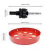 Furadeira de furo mais vendida, serra copo bimetálica, 15-300 mm, para vendedores de cross-border aplicarem etiquetas de código de barras e embalarem para envio