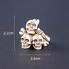 Halloween adornos pequeños calavera momia Pascua adornos de resina decoración creativa de escritorio para el hogar pequeños regalos