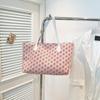 Bolsa Tote Estampada Retrô para Mulheres 2025 Novo Modelo Bolsa de Mão de Grande Capacidade com Toque de Luxo Versátil para o Dia a Dia Bolsa Feminina