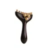 Sándalo Verde, Sándalo Morado, Masajeador Brass Beauty, Cepillo Meridianal de Masaje Corporal Completo Manual, Palo Masajeador Rascador Gua Sha Multifuncional