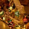 Fio de Luzes de Natal Transfronteiriço LED Decoração de Árvore de Natal Externa Papai Noel Atmosfera Fio de Luzes LED