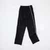 Pantalones de Uniforme Escolar Rayados Reflectantes para Niños y Niñas, Dos Rayas, Gris Azulado, Rayas Reflectantes Gris Rojizo, Pantalones Deportivos Rectos de Corte Holgado para Estudiantes de Secundaria y Preparatoria