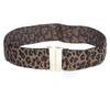 Estilo coreano novo elástico esticar cintura selo leopardo estampa decorativa cintura larga cinto simples all-match cinto feminino