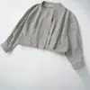 Comércio Exterior Roupas Femininas 2026 Estilo Europeu e Americano Moda Solta Zíper Gola Alta Xadrez Jaqueta Bomber Peça Externa Feminina G80530