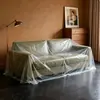 Funda de cama desechable a prueba de polvo, extragrande y engrosada, para protección de sofás y muebles, con cordón elástico, funda de cama transparente, cubierta antipolvo