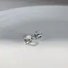 Pendientes Cuadrados de Cristal Sencillos y Compactos para Mujer, Pendientes de Nicho de Moda y Exquisitos, Pendientes Geométricos Versátiles y Lindos de Moda al por Mayor
