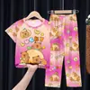 Pijamas Infantiles Sudeste Asiático 2026 Primavera y Verano Manga Corta Manga Larga Conjuntos para Niños Ropa de Casa Ligera para Niños y Niñas