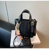 Bolsa Feminina Transfronteiriça Primavera/Verão 2026 Nova Versátil Ombro Transversal Bolsa de Mão Bolsa Saco Versátil Nicho Material PU
