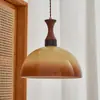 Lámpara Colgante de Restaurante Vintage, Dormitorio, Estudio, Barra de Bar, Balcón, Arte de Madera Nórdico, Lujo Ligero, Cabezal Único, Madera Natural