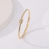 Pulseras Europeas y Americanas Transfronterizas de Cintura Pequeña Que No Se Desvanecen, Pulseras de Anillo Liso de Alta Gama, Pulseras para Hombre y Mujer, Abalorios de Lujo Ligero