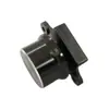 Lejun Recomienda Interruptor Giratorio de Banda Cuadrado Multivelocidad Negro de Dos Velocidades A4F01 con Orejas y Aluminio Negro con Resorte