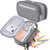 Estojo Multifuncional de Grande Capacidade Estojo de Três Camadas Caixa de Material Escolar Estojo para Aluno do Ensino Fundamental Bolsa de Armazenamento Amazon Transfronteiriço