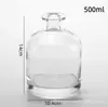 Botella de Aroma sin Fuego Botella Vacía Vidrio Transparente Botella Pequeña Flor Seca Planta Fragancia Aceite Esencial Palo Volátil Botella Expansible