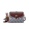 Hong Kong comprando bolsa 2024 novas senhoras bolsa do mensageiro outono e inverno high-end presente ombro lona bolsa feminina