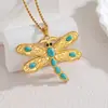 Colar de Turquesa da Moda em Ouro 18K Popular da Amazon, Corrente Elegante de Suéter de Nicho Estilo Antigo, Luxo Acessível e Sensação de Alto Padrão