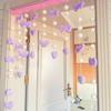 Cortina de Puerta de Dibujos Animados para Niñas, Cuatro Estaciones, Cortina de Partición sin Perforaciones para Dormitorio en Casa, Cortina de Mosquitera con Cinta Mágica sin Perforaciones