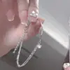 Pulsera Apilable Doble Capa Media Argolla Estrella para Mujer, Lujo Ligero, Fresca y Versátil, Estilo Nicho de Gama Alta, Joyería al por Mayor Estilo Ins