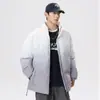 Ropa de Algodón con Degradado de Invierno para Niños Cuello Alto Combinación de Colores Cálidos Chaqueta de Algodón Engrosada Marca de Tendencia Moda Holgada Estilo Coreano Ropa Tipo Pan