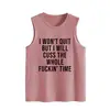 No Renunciaré pero Sí Amazon Wish Sitio Independiente Chaleco Casual Holgado Simple para Mujer