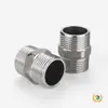 Niple Hexagonal de Acero Inoxidable 304 Conector Roscado Macho de Doble Extremo Conector Recto Interno Niple Corto 1/2" 3/4" 1"