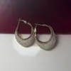 Pendientes Ovalados de Cristal Estilo Coreano Nuevos y Modernos Personalidad Simples Nicho Joyería Popular Accesorios de Tachuela