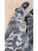 Overol Hip-Hop Callejero Americano Marca de Moda High Street Pantalones Rectos Sueltos de Mezclilla Camuflaje Retro