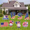 Estacas de Jardim para o Dia da Independência da Amazon 2026 com Elementos Patrióticos Americanos Placas de Jardim para Gramado Estacas