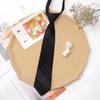 Gravata Borboleta JK Feminina Uniforme Japonês Camisa Acessórios de Laço Pequena Cinza de Cigarro Cinza de Carbono Gravata Estudante Vestido Marinheiro Colarinho Flor