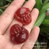 Pendente de Buda em Ágata Branca Natural Atacado, Pingente de Buda Sorridente em Calcedônia Amarela Cristal de Gelo, Pingente de Buda Maitreya Multicolorido para Mulheres