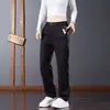 Pantalones deportivos para hombre con cremallera, pantalones de trabajo finos de primavera y otoño, pantalones casuales de pierna recta, pantalones de vestir holgados versátiles