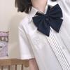 Camisa jk manga curta feminina verão estilo preppy estilo japonês top material escolar senso conjunto peça externa modeladora branco curto