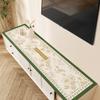 Mantel para mueble de TV, ligero, de lujo, de alta gama, de cuero, lavable, impermeable y a prueba de aceite, protector para encimera de zapatero.