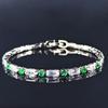 Qingshan verde água moda design criativo simples verde branco pulseira longa personalidade feminina tendência discreta s8252