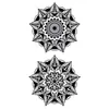 Tatuagens Adesivas Naturais Totem de Flores Mandala para Homens e Mulheres Impermeáveis Duradouras Tatuagem Artificial Semi-Permanente de Suco Não Refletiva
