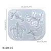 Molde de Resina para Colgante de Animales Marinos DIY Adorno de Tortuga Marina Medusa Ballena Molde de Silicona Espejo