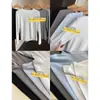 El atuendo perfecto para otoño e invierno: una camiseta de manga larga lisa, cómoda, cálida y adelgazante, con cuello redondo, perfecta para usar en capas