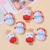Navidad miau calabaza de azúcar dibujos animados muñeco de nieve hecho a mano diy accesorios de resina para pinza de pelo de gel crema